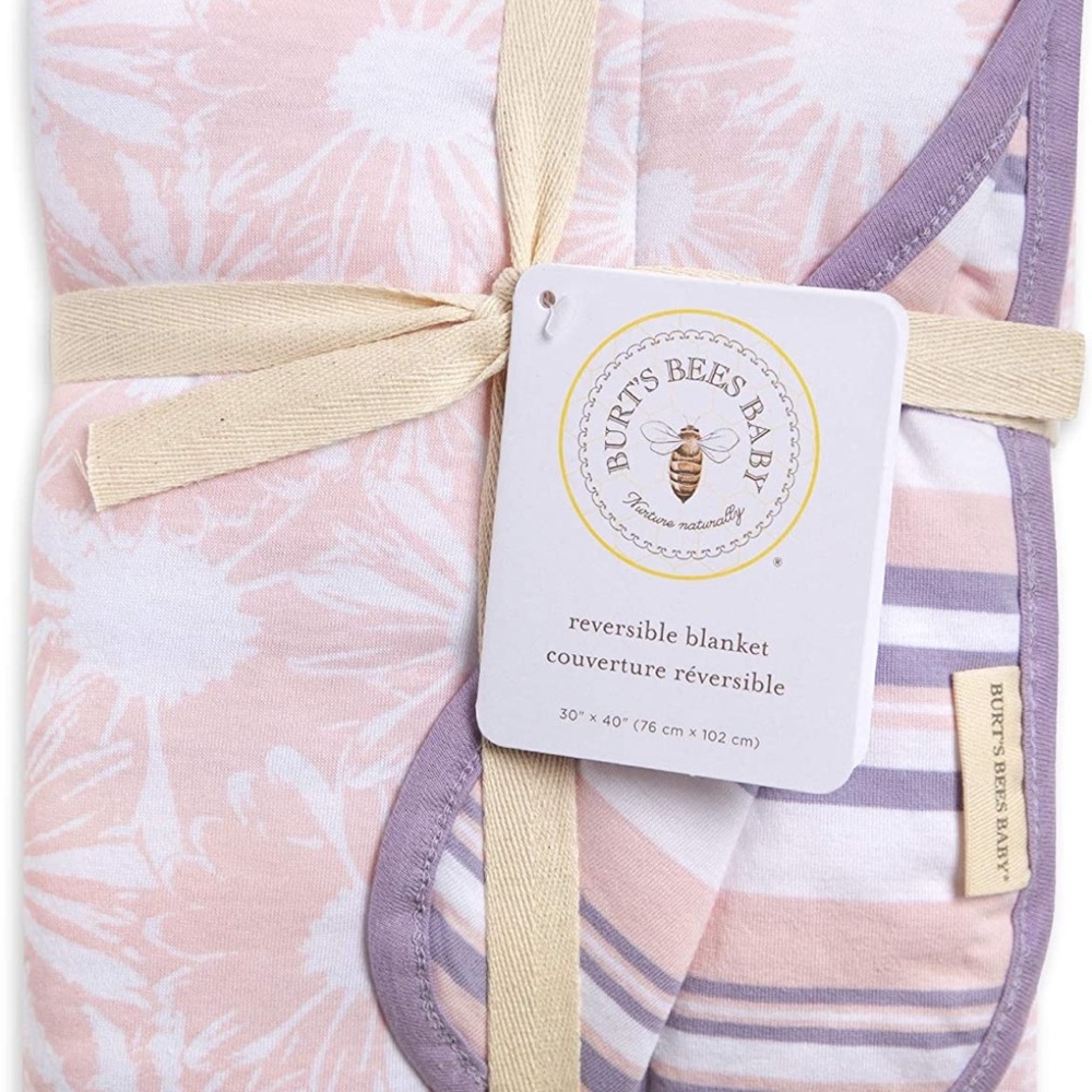 Burt’s bees baby reversible blanket